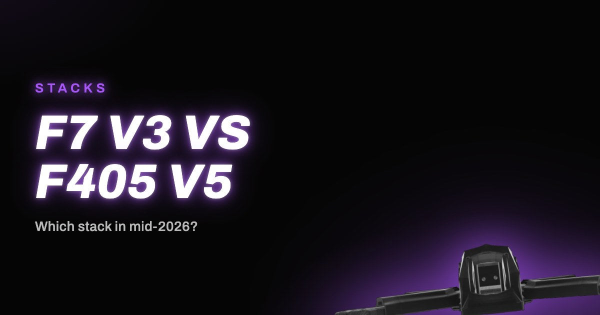 SpeedyBee F7 V3 vs F405 V5 stack comparison - LUCEED LAB article cover