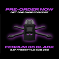 Luceed Ferrum 35 3.5-inch urban freestyle FPV frame T700 carbon fiber top view - LUCEED FPV