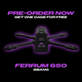 Luceed Ferrum S50 streamlined 5-inch FPV freestyle frame T700 carbon fiber top view - LUCEED FPV