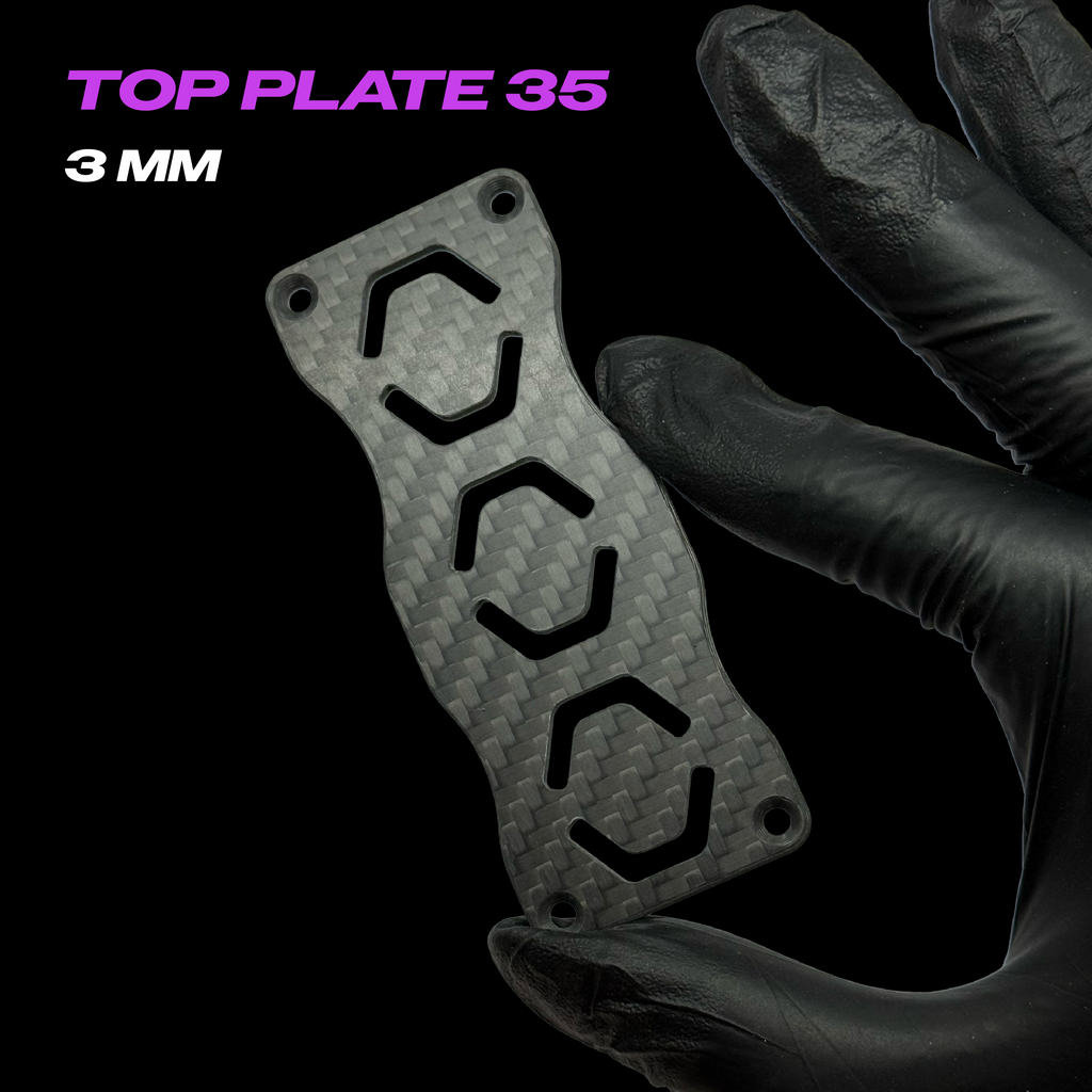 Ferrum 35 top plate 3mm T700 carbon fiber OEM replacement spare part - LUCEED FPV