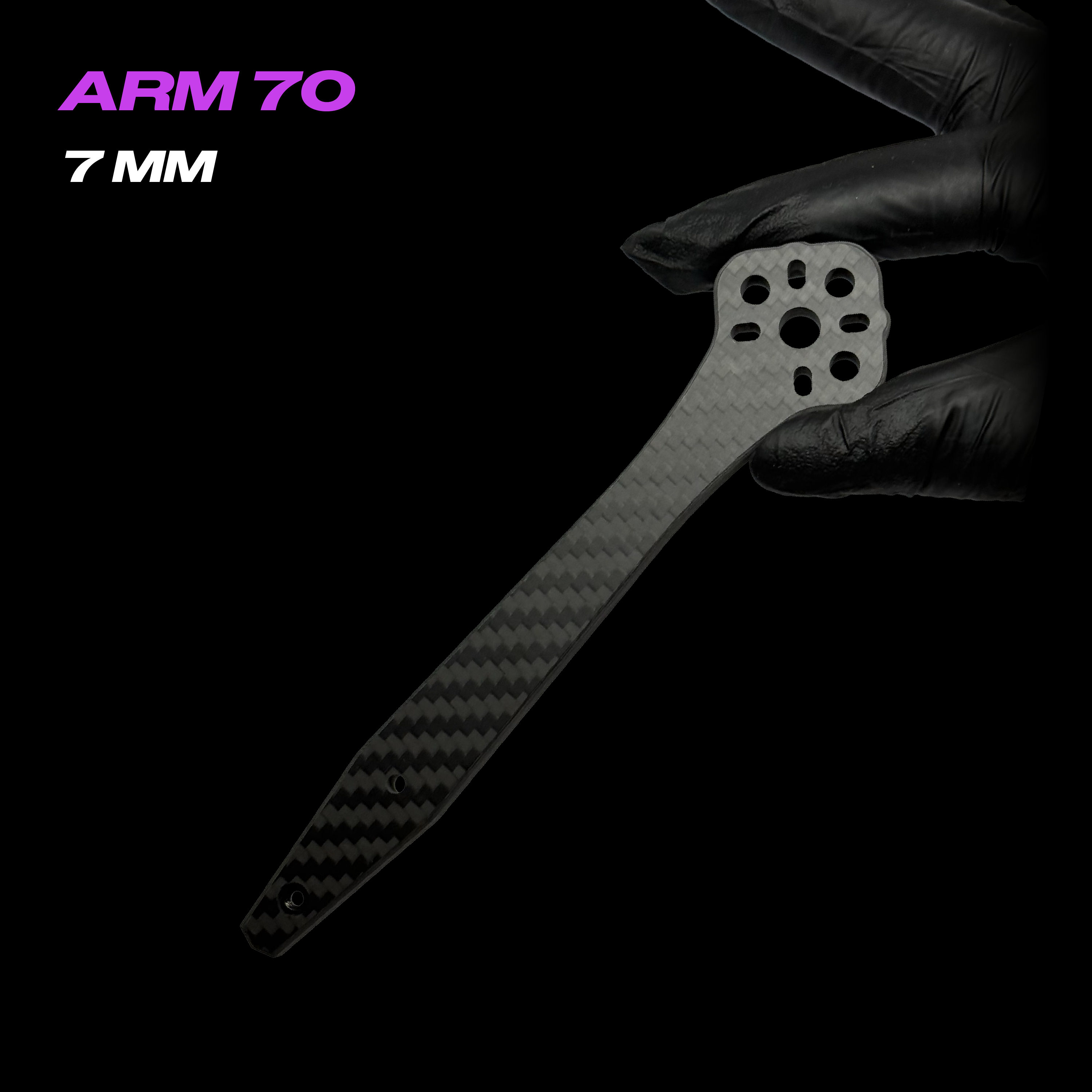 Ferrum 70 arm 7mm T700 carbon fiber OEM replacement spare part - LUCEED FPV