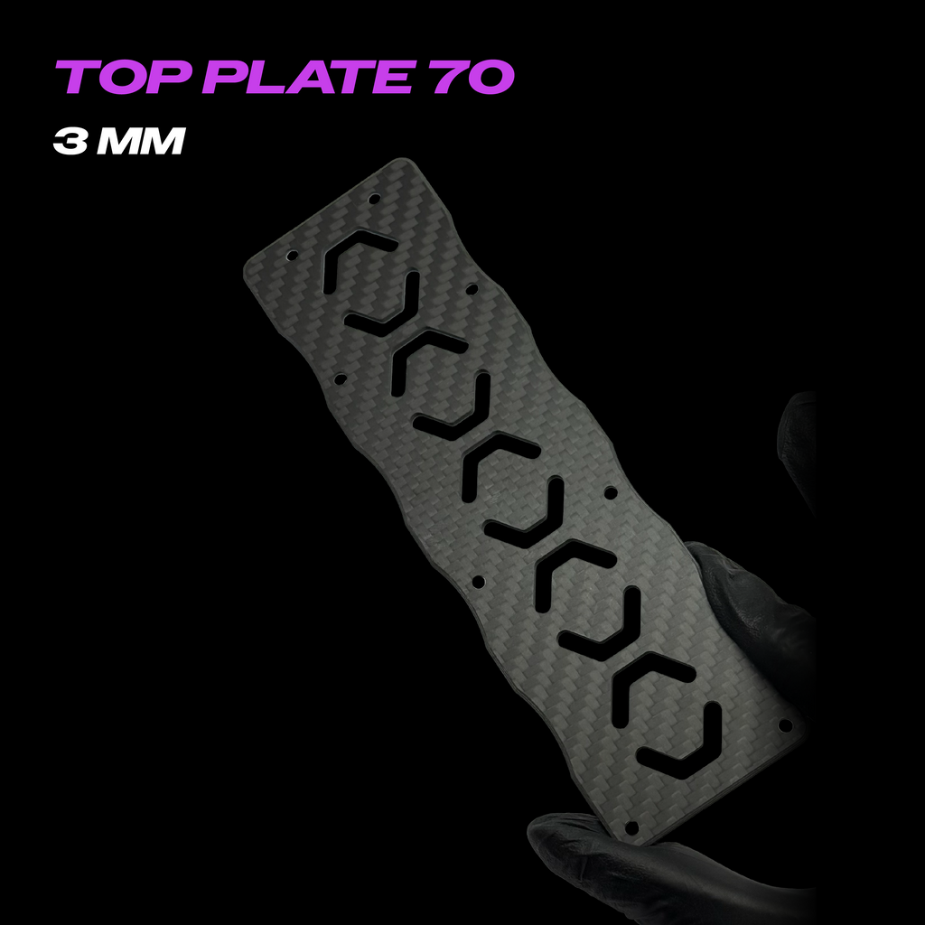 Ferrum 70 top plate 3mm T700 carbon fiber OEM replacement spare part - LUCEED FPV