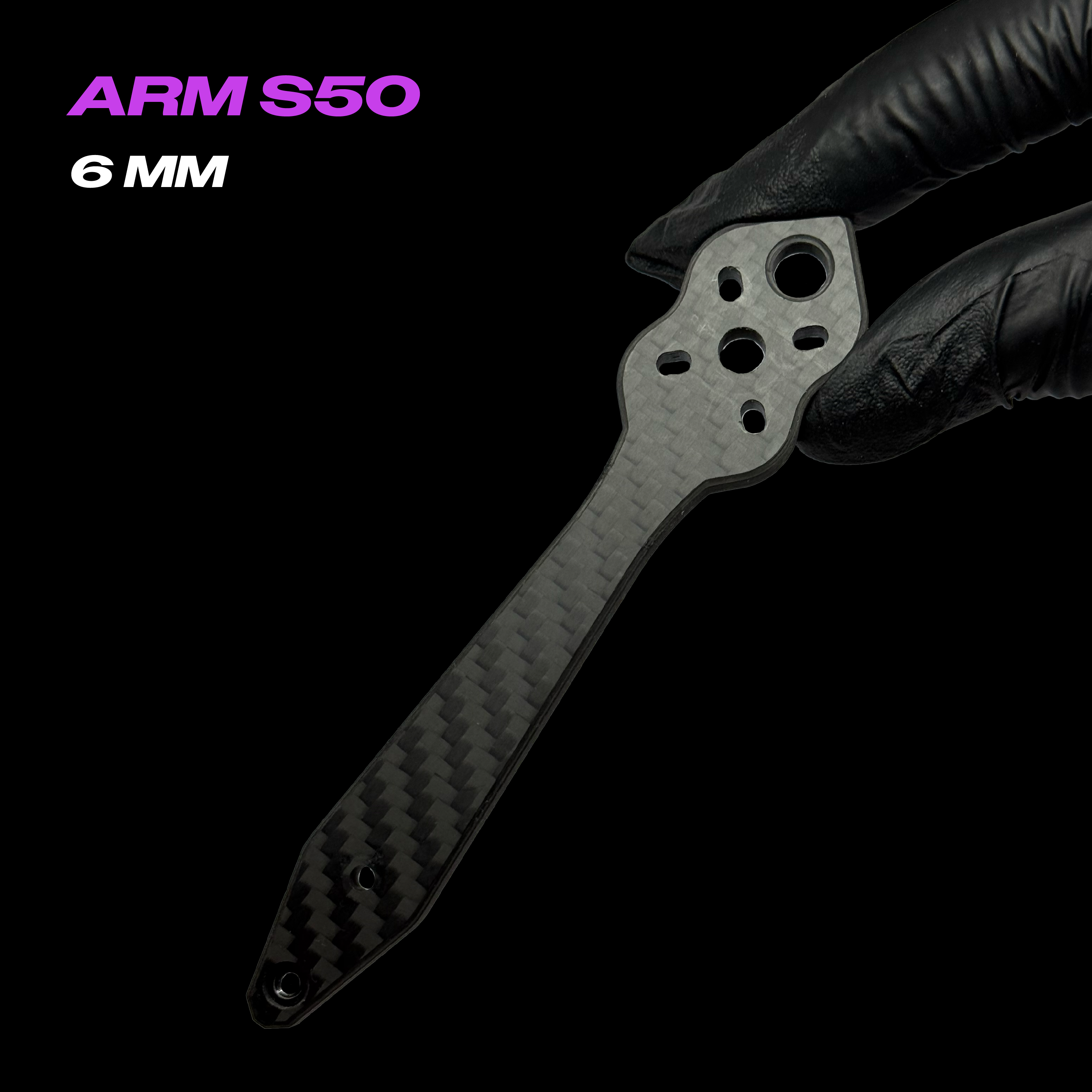 Ferrum S50 arm 6mm T700 carbon fiber OEM replacement spare part - LUCEED FPV
