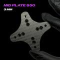 Ferrum S50 mid plate 3mm T700 carbon fiber OEM replacement spare part - LUCEED FPV