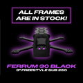 Luceed Ferrum 30 3-inch urban freestyle FPV frame T700 carbon fiber top view - LUCEED FPV